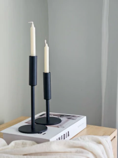 Candelabro Negro 15 cm, foto 1 de 2