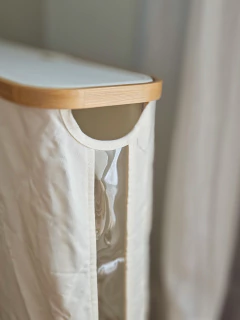 Cesto Slim Con Bamboo 45x15x35 cm, foto 2 de 4