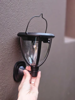 Set x 2 Farol Solar 43cm para piso o amurable, foto 2 de 4
