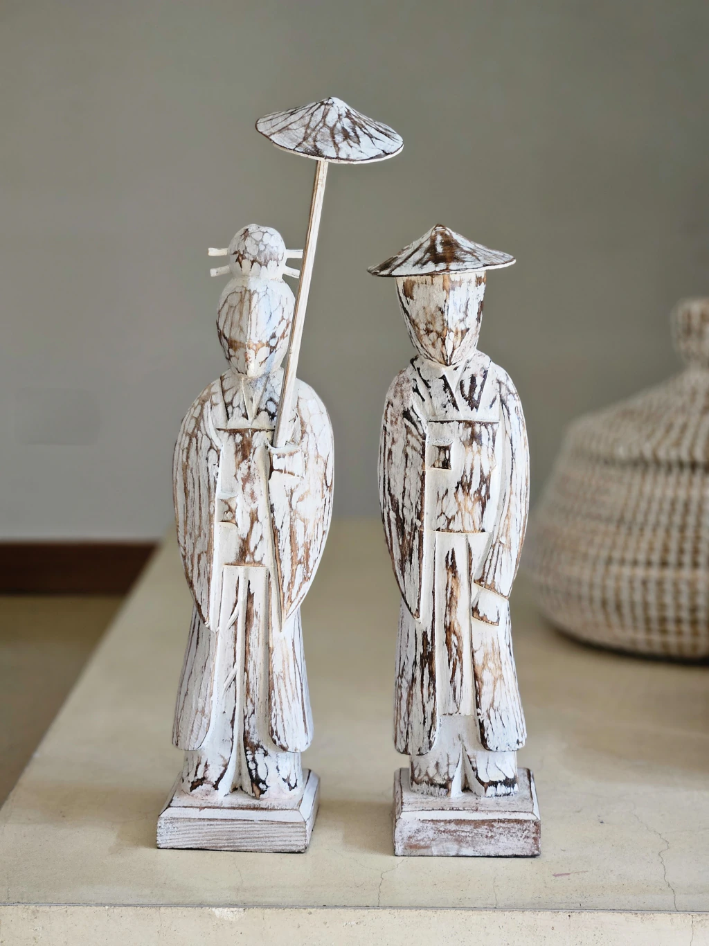 Set Pareja Japoneses de Madera
