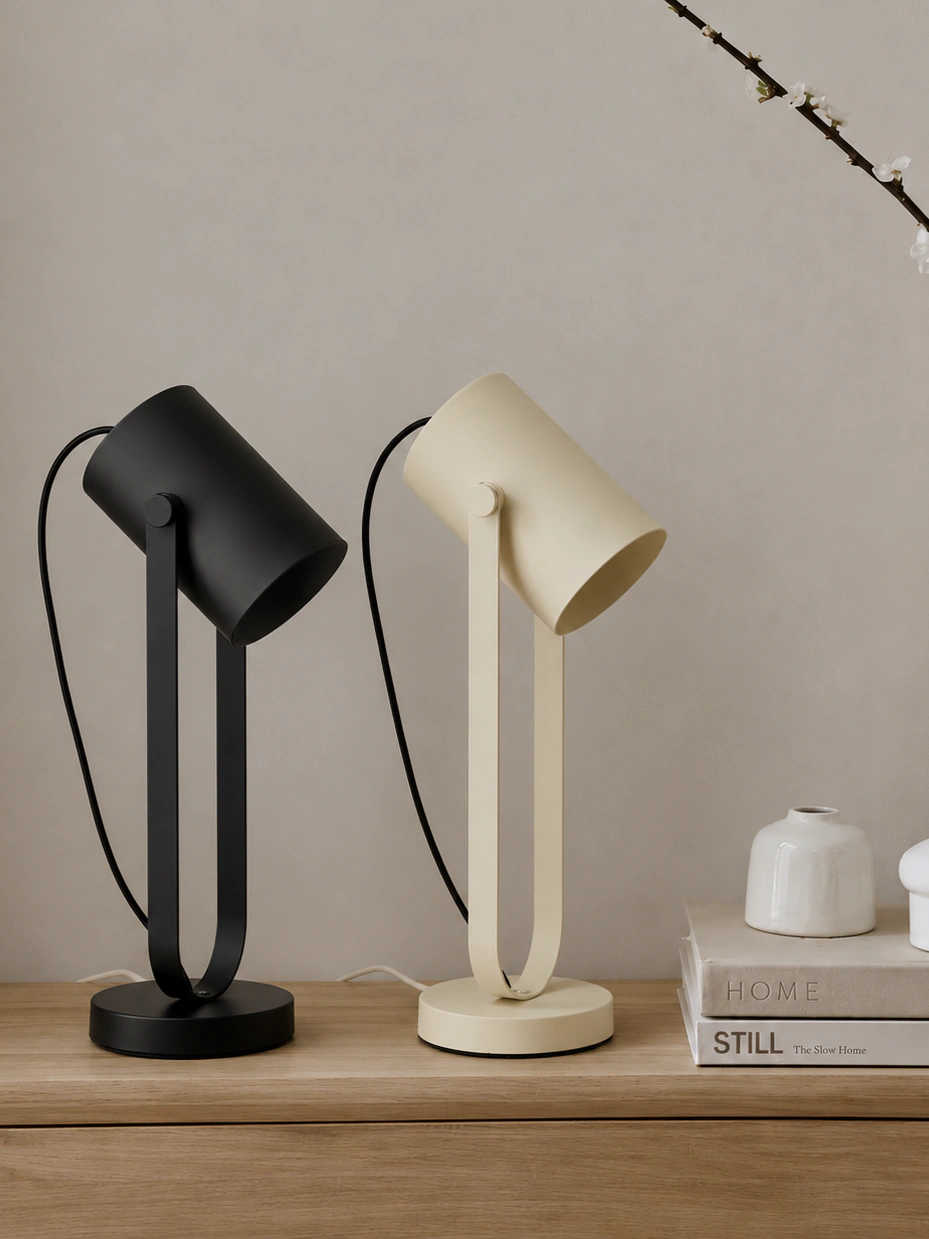 Velador Halo-Atril beige marfil