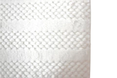 Alfombra de baño 40x60cm peluchito tramado liso y puntos blanco, foto 3 de 3