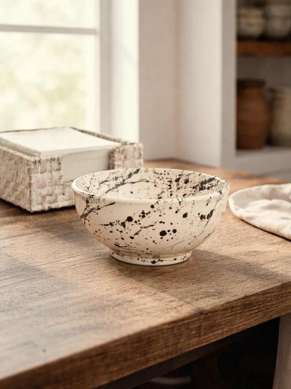 Bowl ceres m salpicado negro