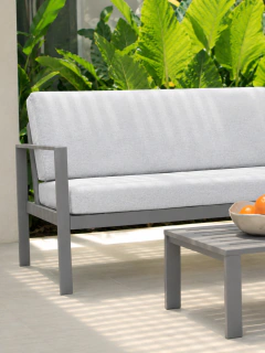 Sillon 2 Cuerpos Aluminio Con Almohadones, foto 1 de 6