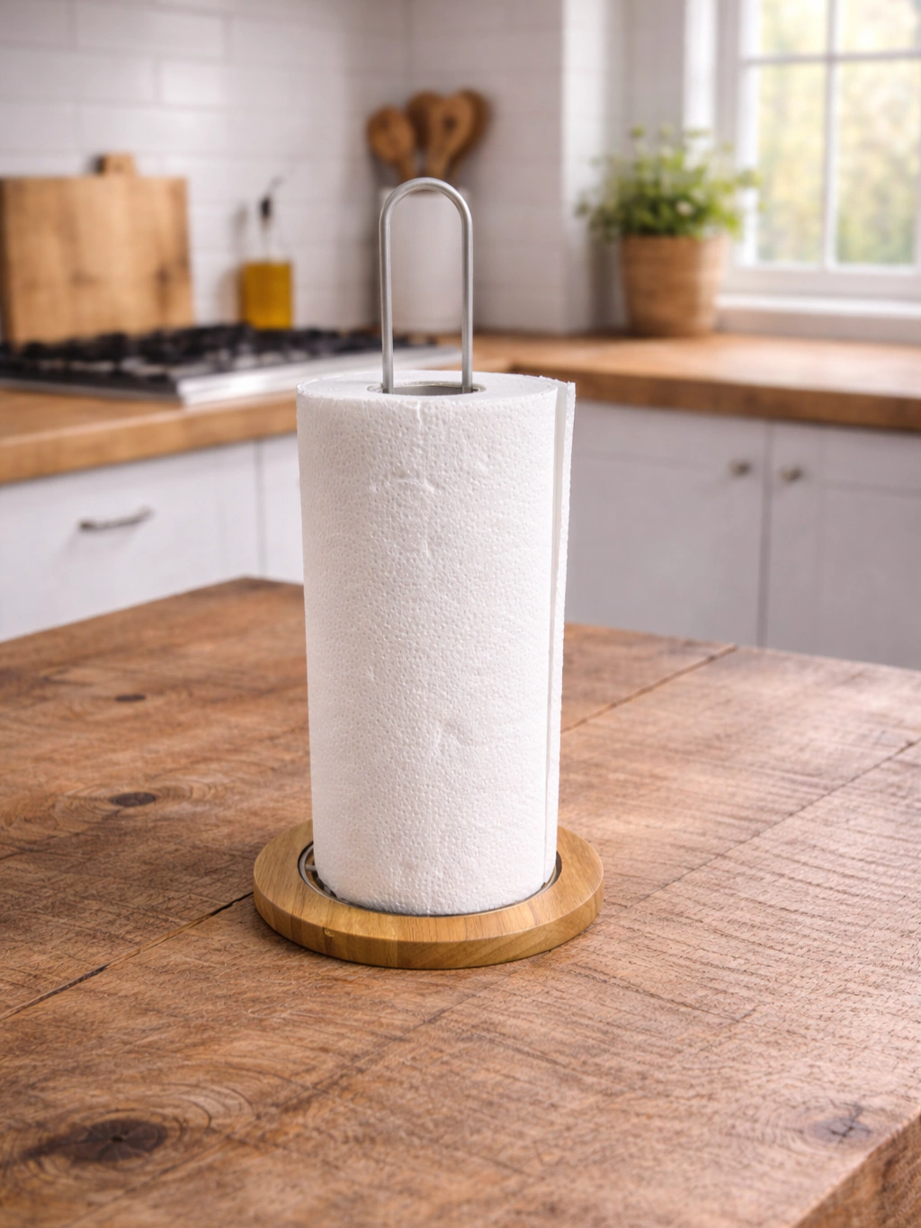 Porta rollo de cocina nordico blanco