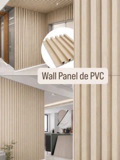 Pack x 4 Varillado de PVC tono madera claro, foto 1 de 3