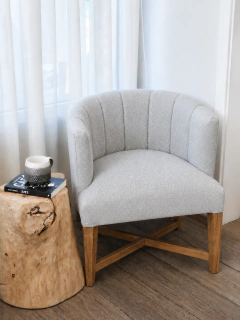 Sillon Gervasoni Tapizado Boucle Gris, foto 1 de 7