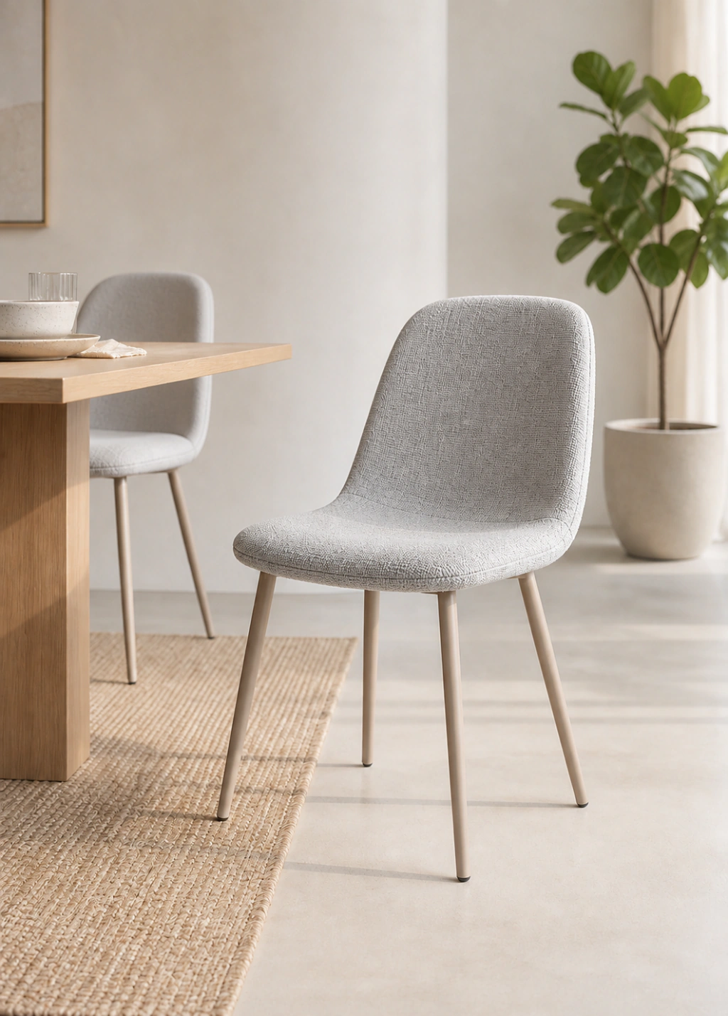 Silla Shammy Gris Claro Chenille