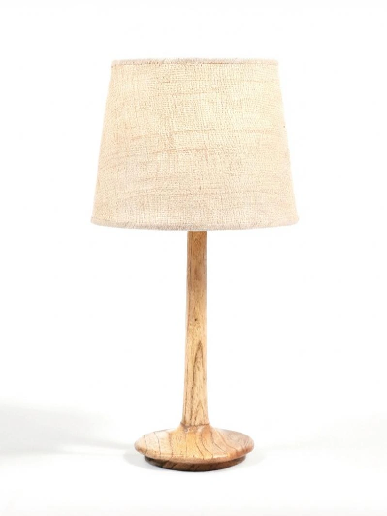 Lampara de Mesa Lyra-C madera clara
