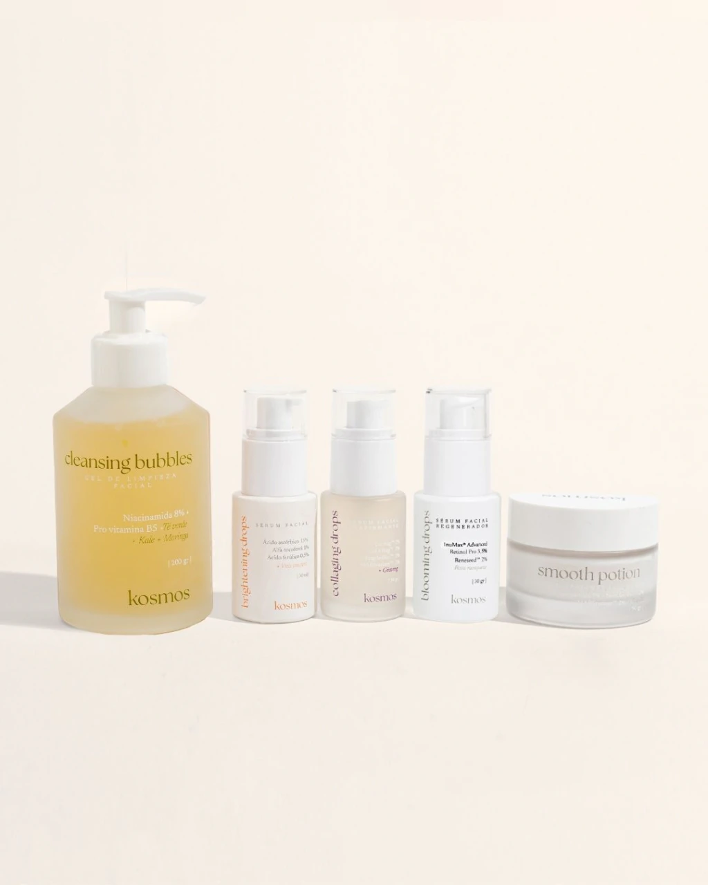 Rutina - Reafirmante / limpiador + vit c + colágeno + retinol + hidratante