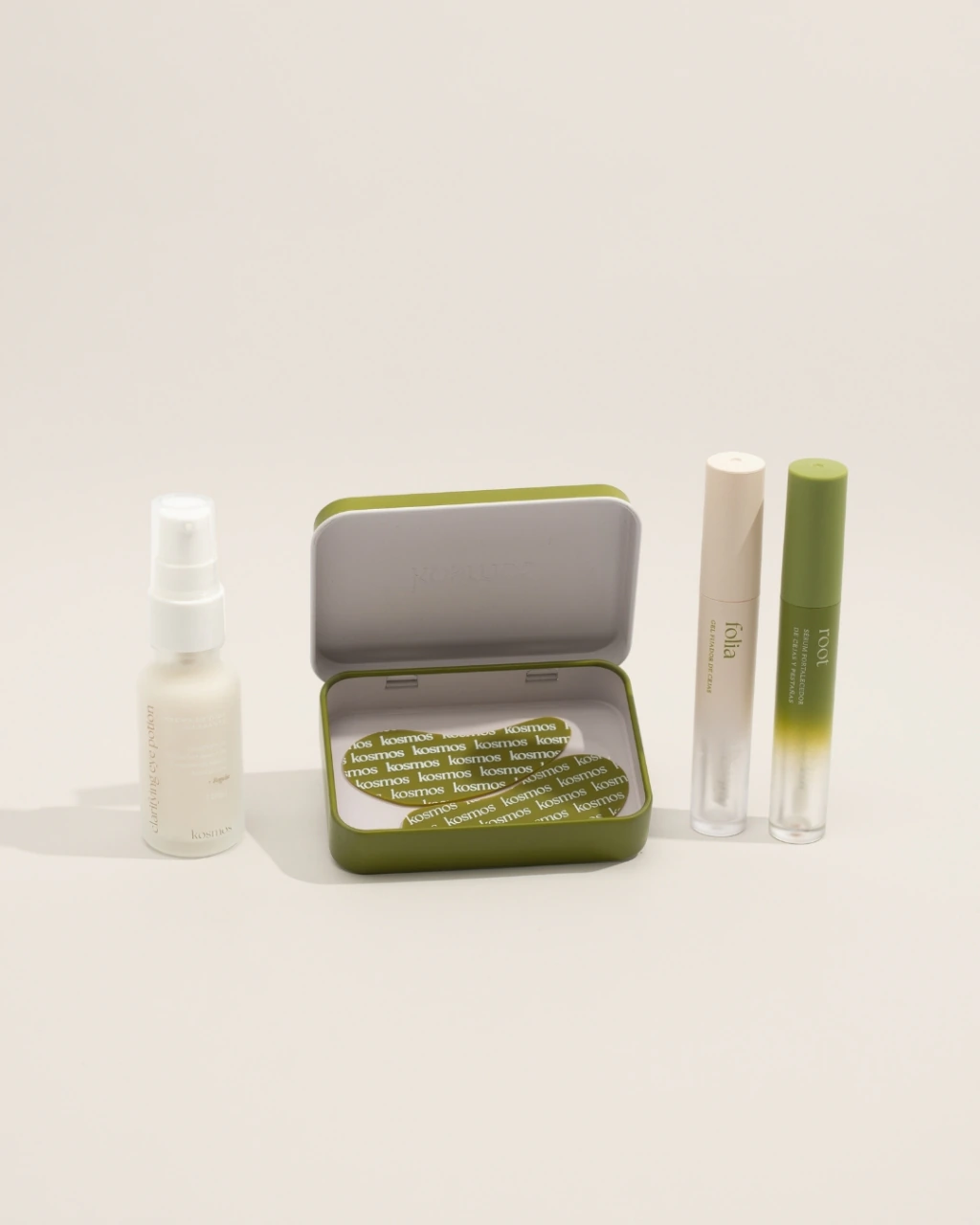 Parches reutilizables + Contorno de ojos / Forever Patches + Lifting Eye Drops o Clarifying Eye Potion + Root/Folia