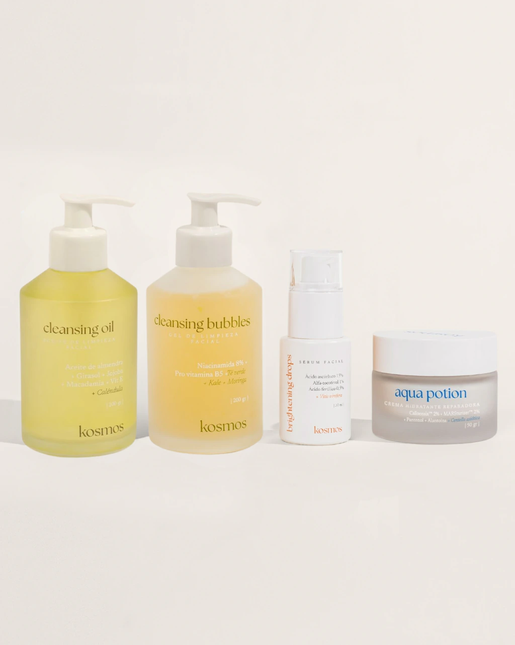 Reset & Glow Kit / Cleansing Dúo + Vit C + hidratante