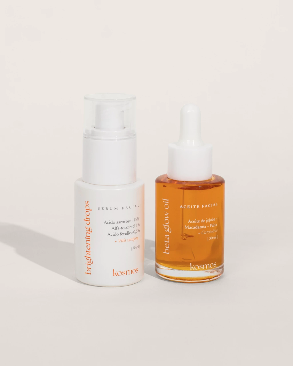 Set antioxidante / Brightening drops (VITC) + Beta Glow Oil