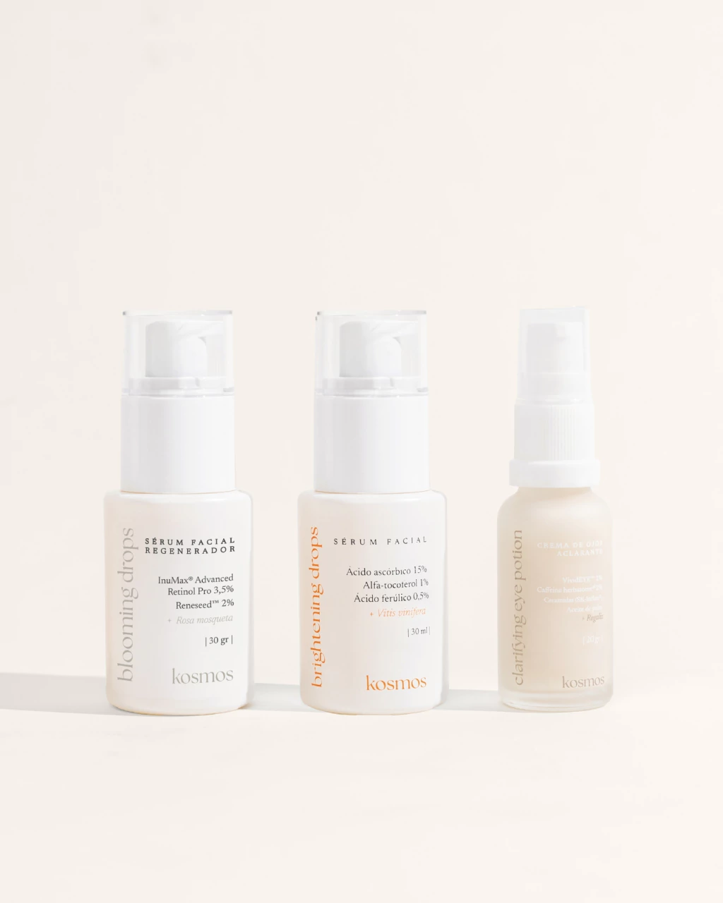Vit C + Retinol + Contorno / Brightening Drops + Blooming Drops + Lifting Eye Drops o Clarifying Eye Potion
