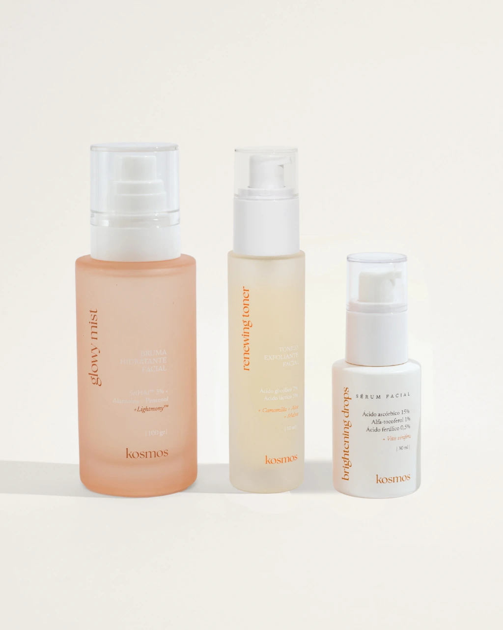 Trío extra glow / Glowy Mist + Tónico a elección + Brightening Drops