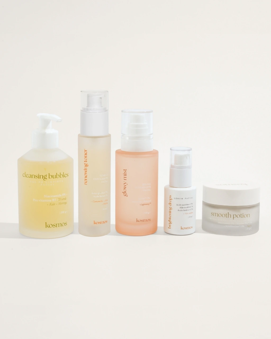 Rutina extra glow / limpiador + bruma + tónico + sérum + hidratante