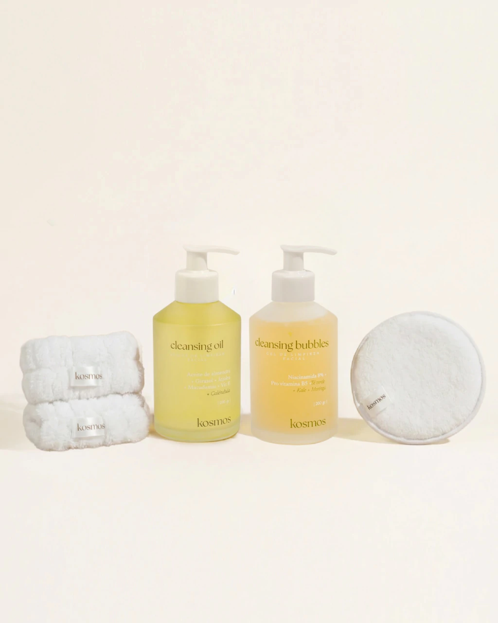 Cleansing duo kit / Cleansing Bubbles + Cleansing Oil + Muñequeras + Pad de limpieza