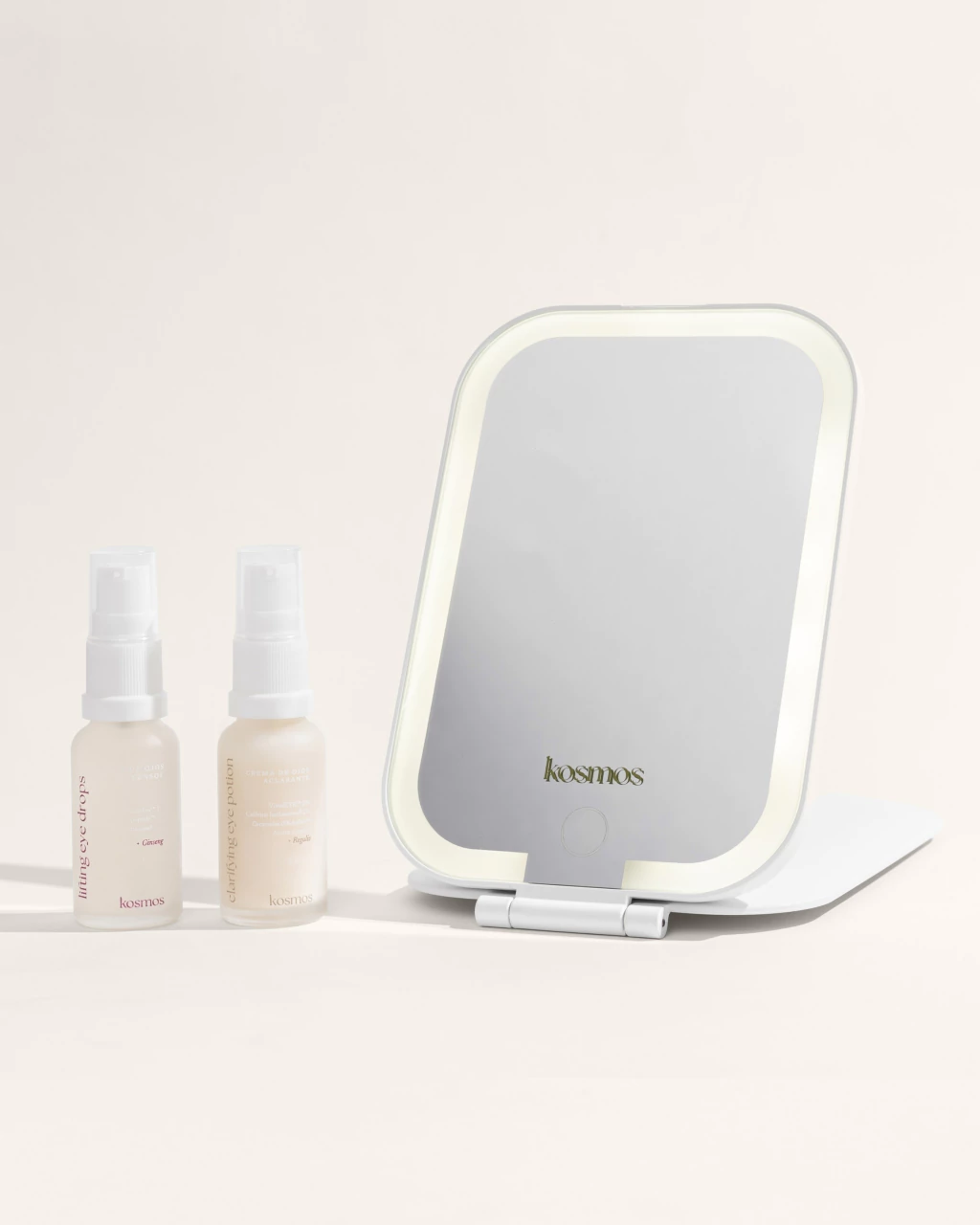Kit contornos + Espejo / Lifting Eye Drops + Clarifying Eye Potion + Espejo Luz Led
