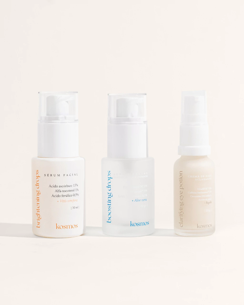 Vit C + Péptidos + Contorno / Brightening Drops + Boosting Drops + Lifting Eye Drops o Clarifying Eye Potion
