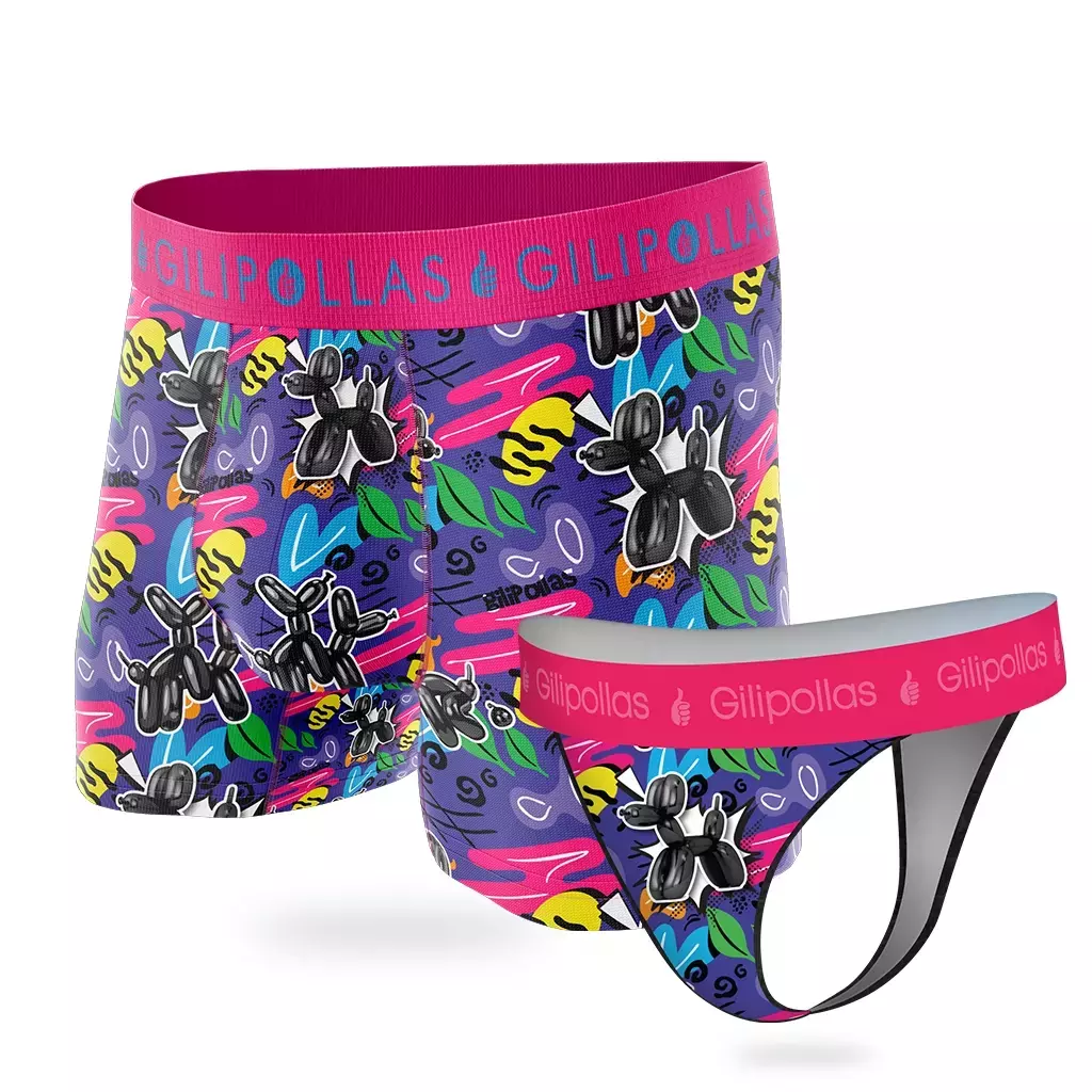 Match Cool Less + Boxer Baloon Dog