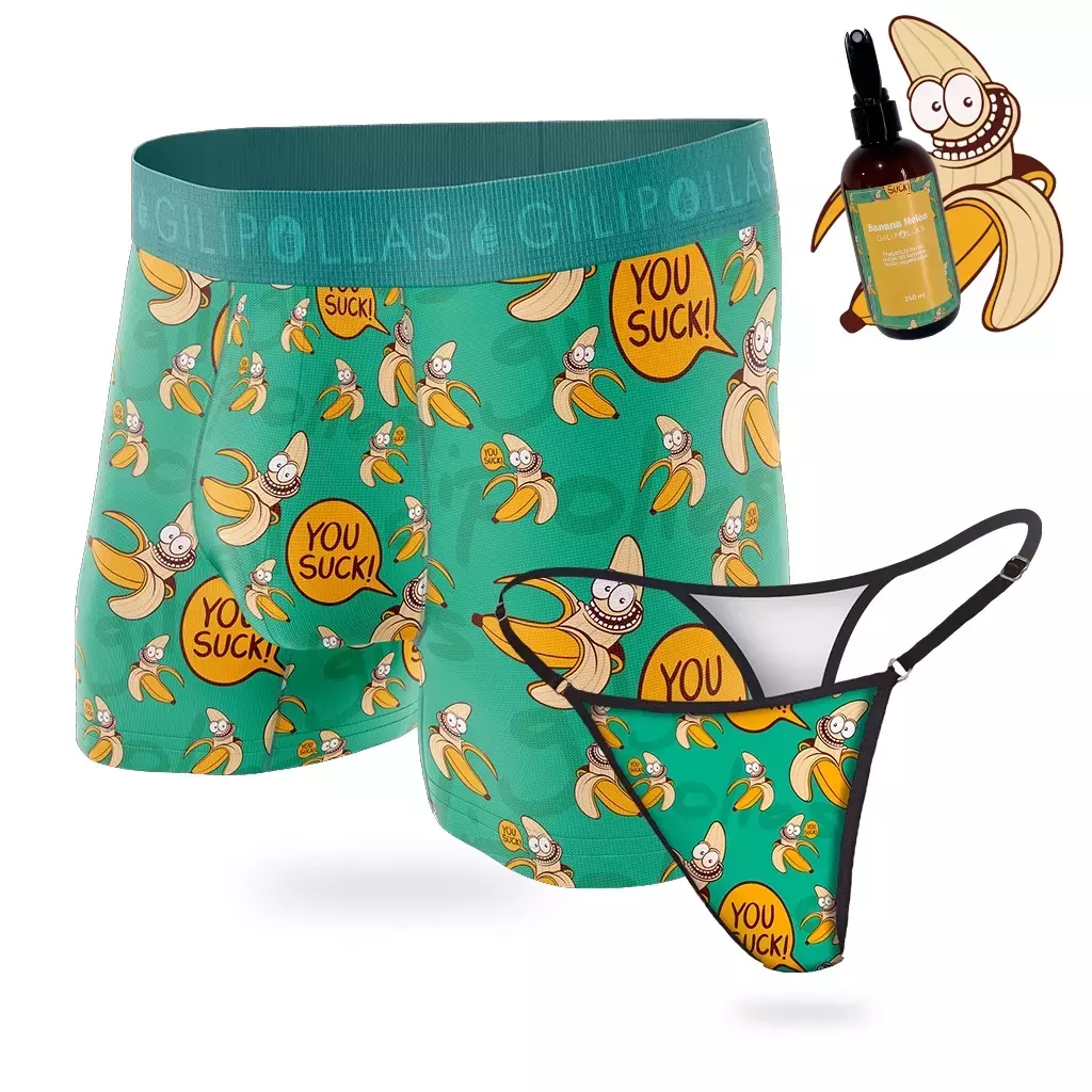 Match Colaless Regulable + Boxer Bananin+ Aromatizador