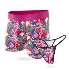 Match Colaless Regulable + Boxer Adulto Estampado Bubble Gum