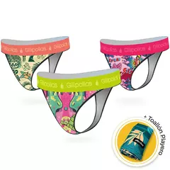 Pack X3 Cool less Estampados Surtidos + 1 Toallón Playero, foto 1 de 8