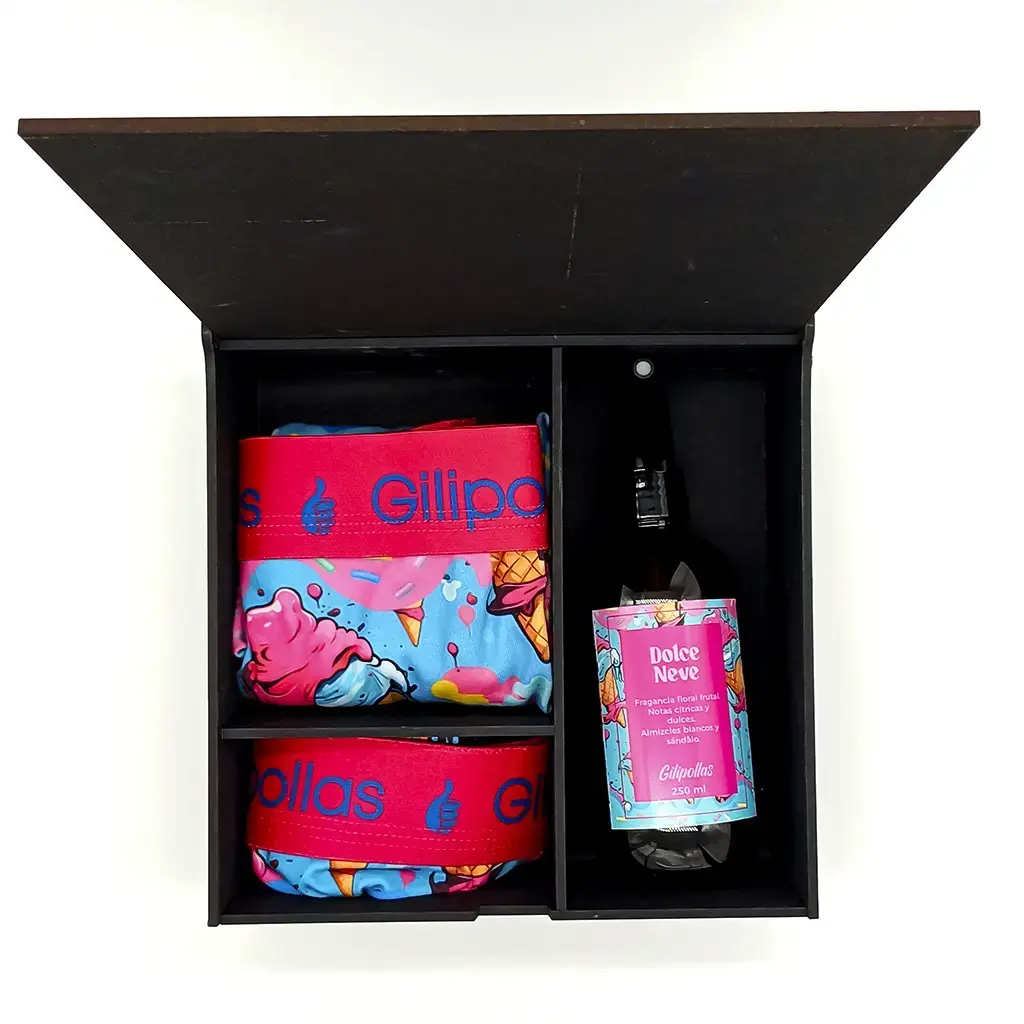 Gift Box Modo Pareja Boxer y Cool Less + Aromatizador
