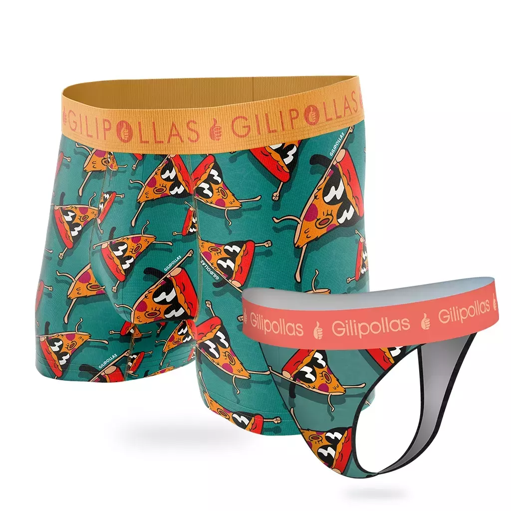 Match Cool Less + Boxer Love Pizza