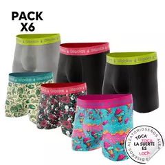 Pack Premium 3 Boxers Estampados Surtidos + 3 Boxers Clásicos