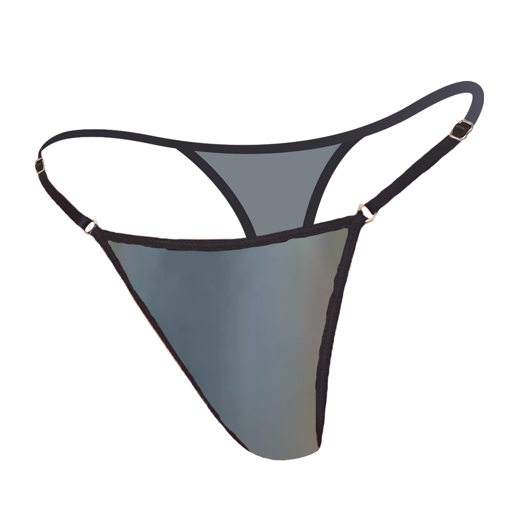 Less Regulable de Lycra Engomada Gris Plomo