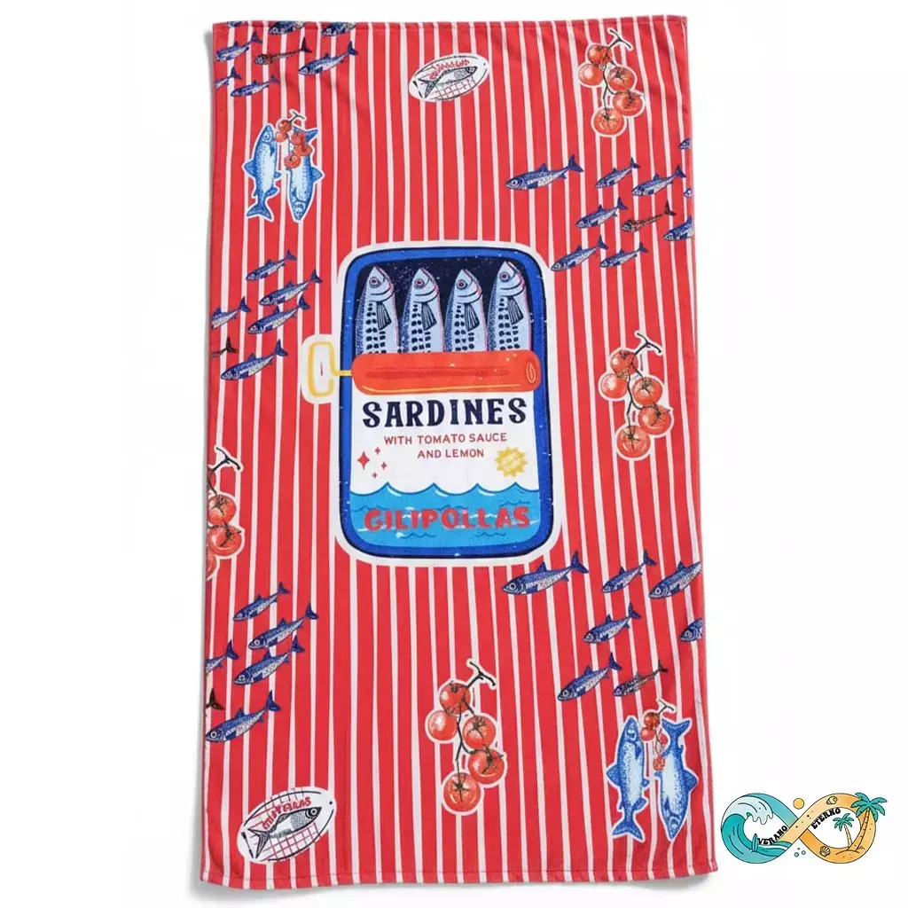 Toalla Playera Sardinas