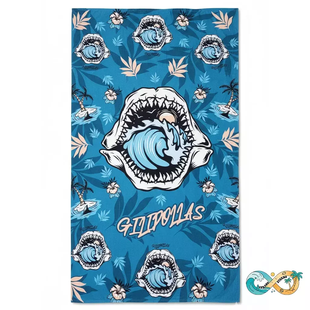 Toalla Playera Shark Bite