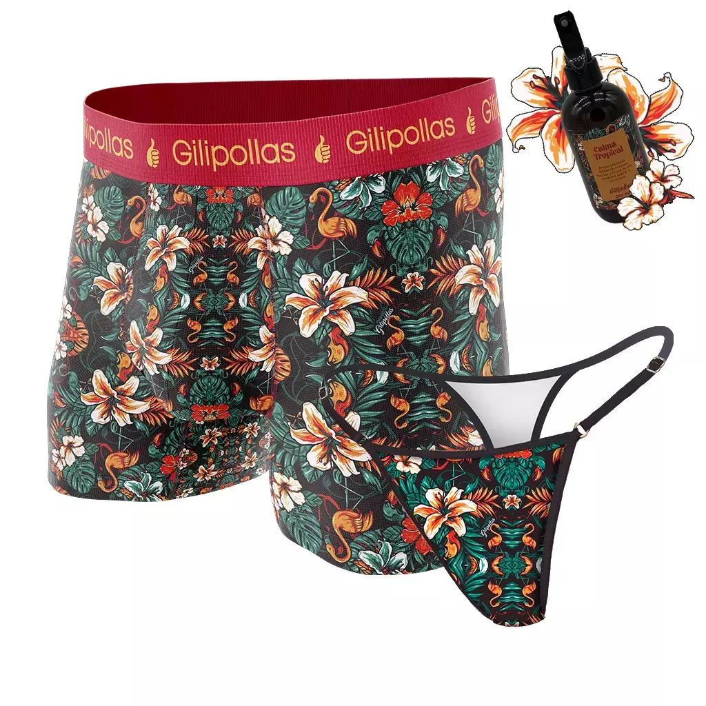 Match Colaless Regulable + Boxer Tropical Winter + Aromatizador