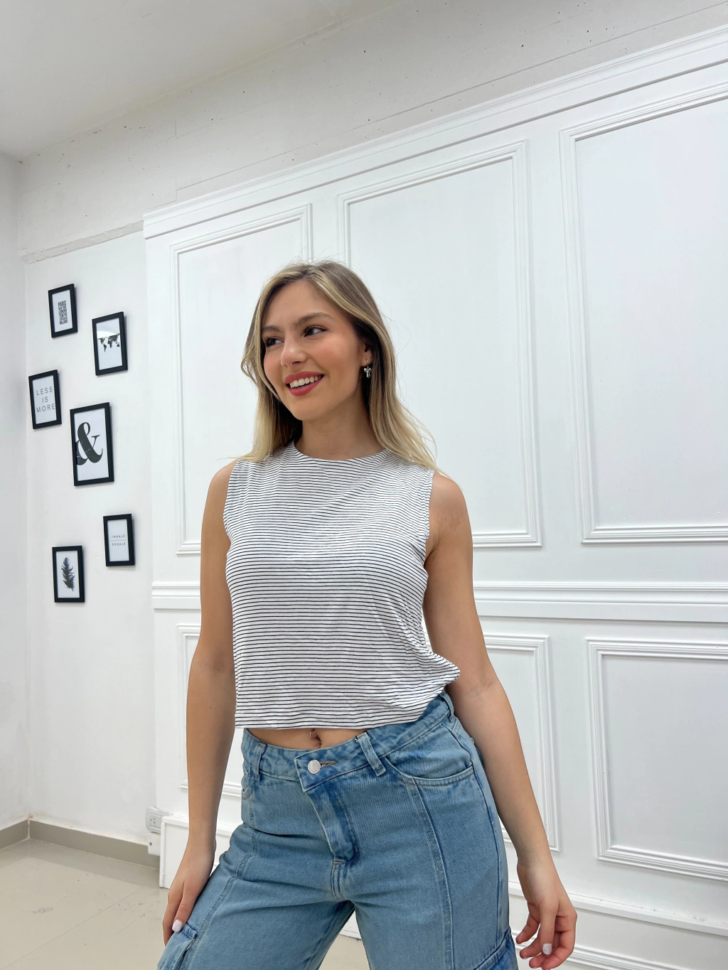 Musculosa PLUTON rayada