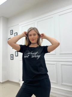 Remera de Algodon SORRY, NOT SORRY, foto 2 de 18