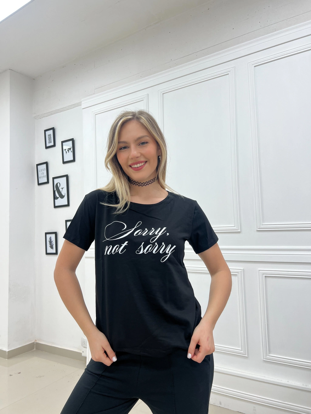 Remera de Algodon SORRY, NOT SORRY