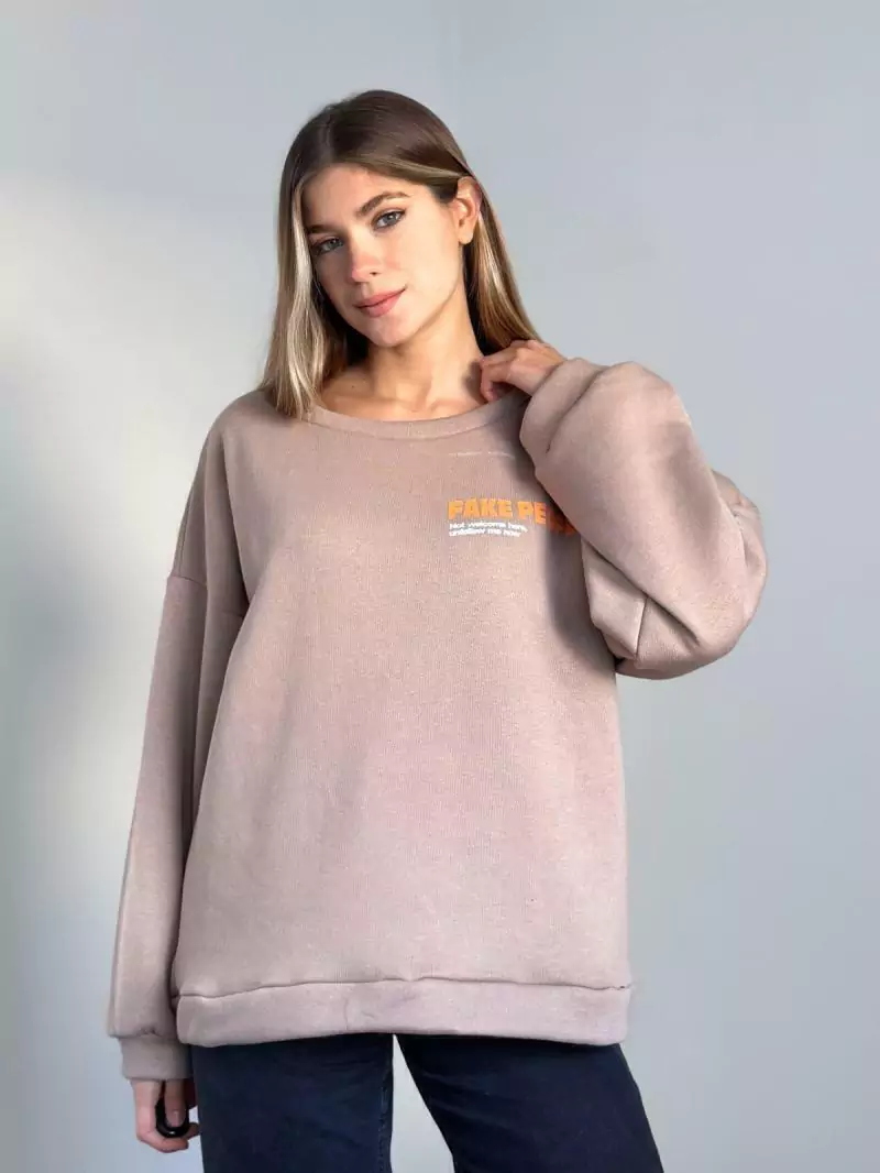 Buzo frisado oversize Fake people