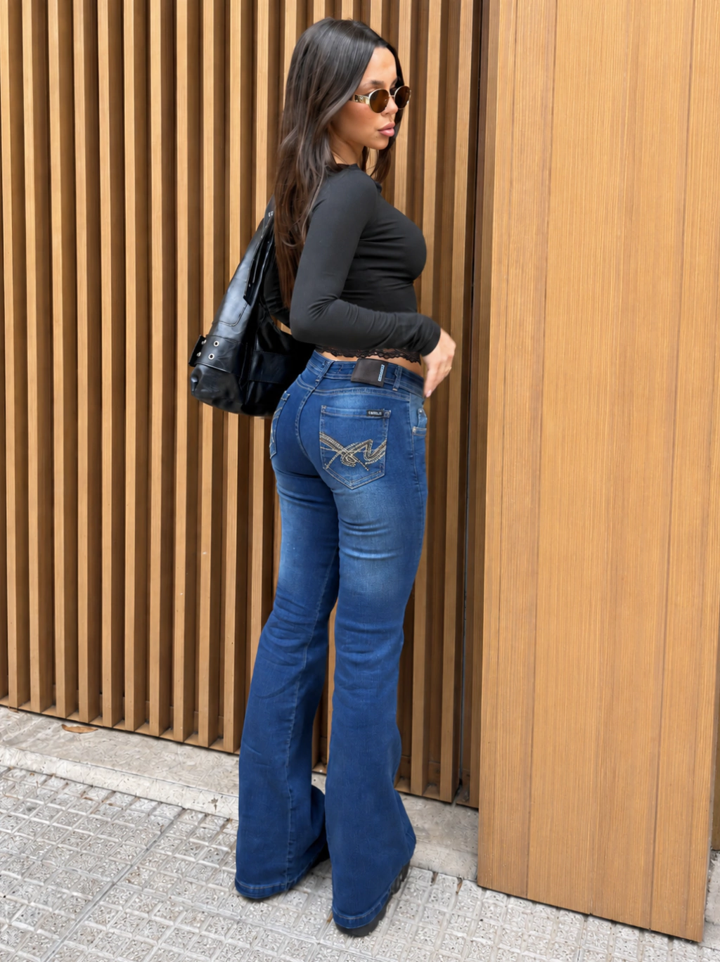 Jean Bordado LINCE Flare