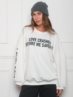 Buzo Estampado "LOVE CRASHED" Rústico, foto 2 de 22