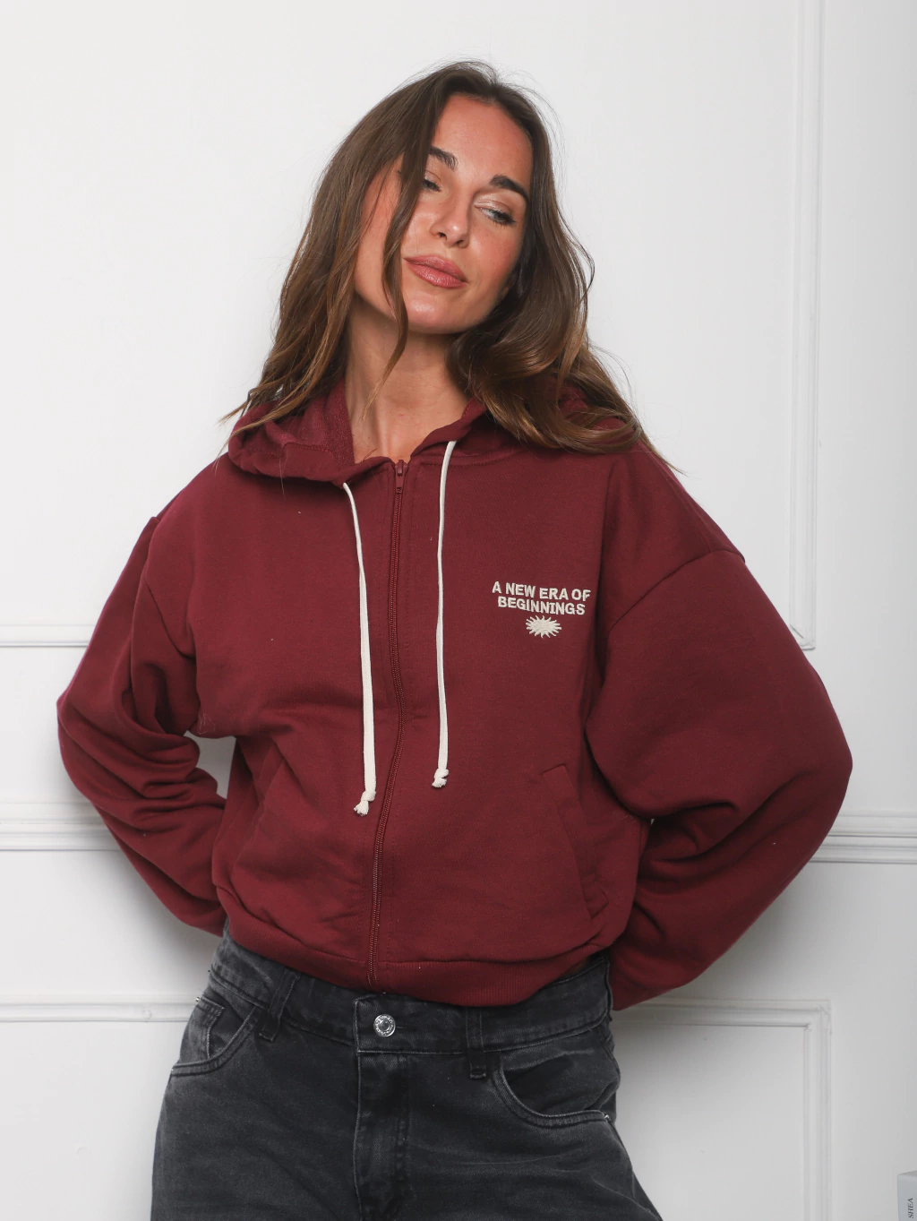 Campera Bordada "A NEW ERA OF BEGINNINGS" Rústico