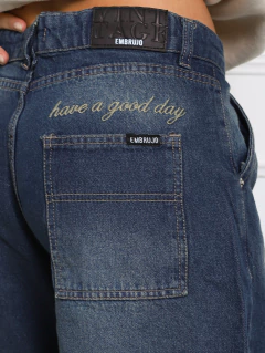 Jean Bordado "Have a good day" Baggy, foto 4 de 10