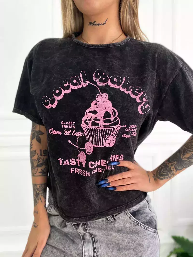 Remera algodón corte clásico Local Bakery