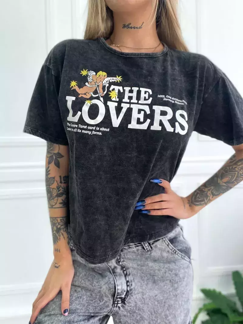 Remera algodón corte clásico The Lovers