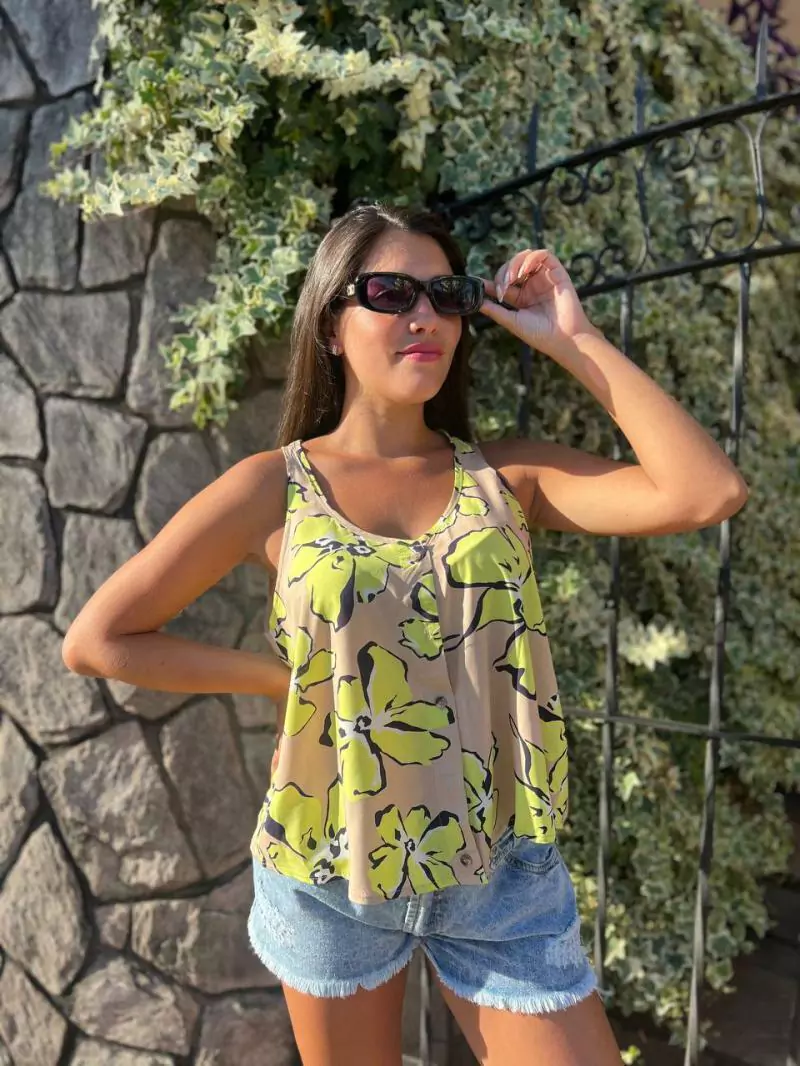 Musculosa estampada Lovissa