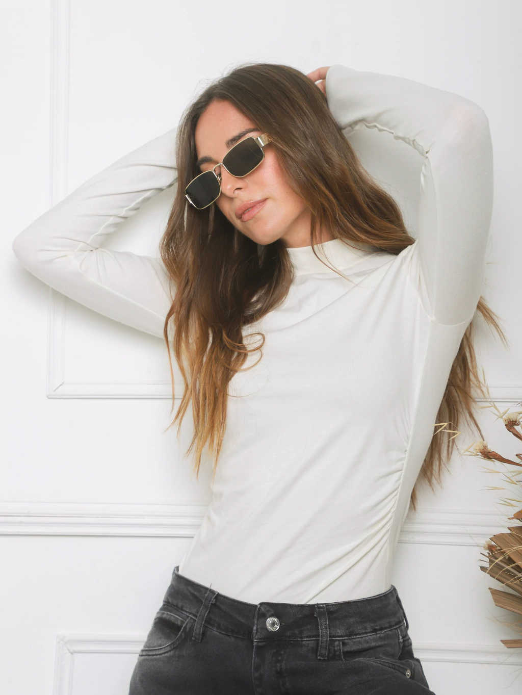 Body Polera con Frunce