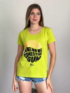 Remera de algodón y lycra Here comes the sun, foto 3 de 7
