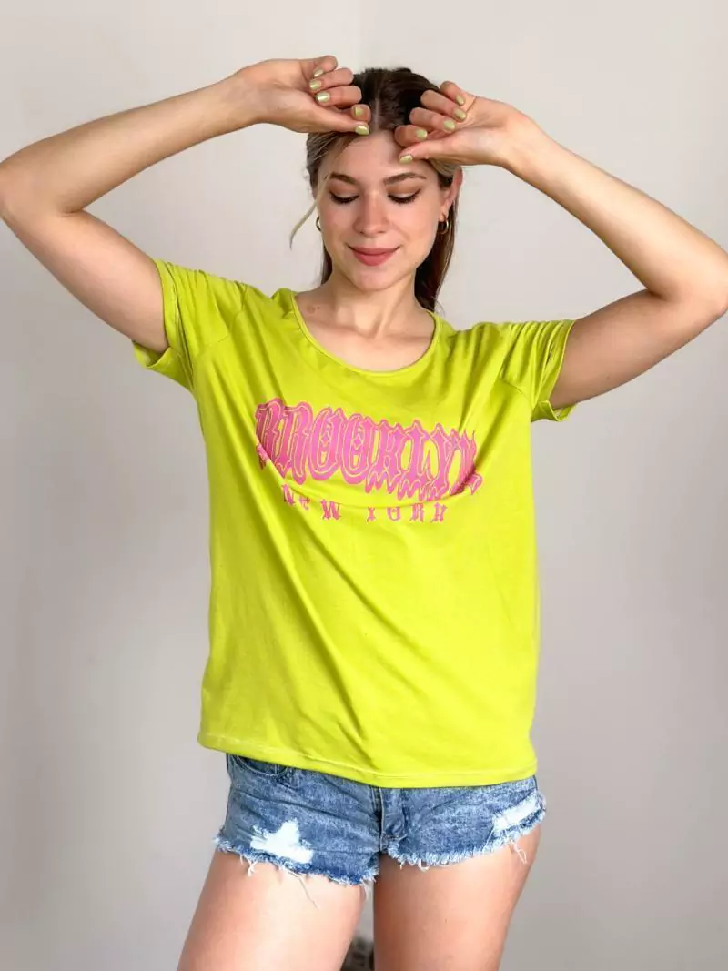 Remera de algodón y lycra New york