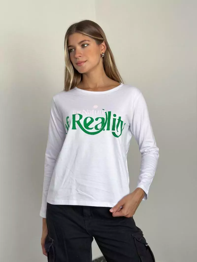 Remera manga larga Reality