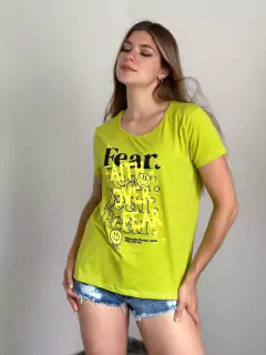 Remera de algodón y lycra Faith over fear, foto 1 de 7